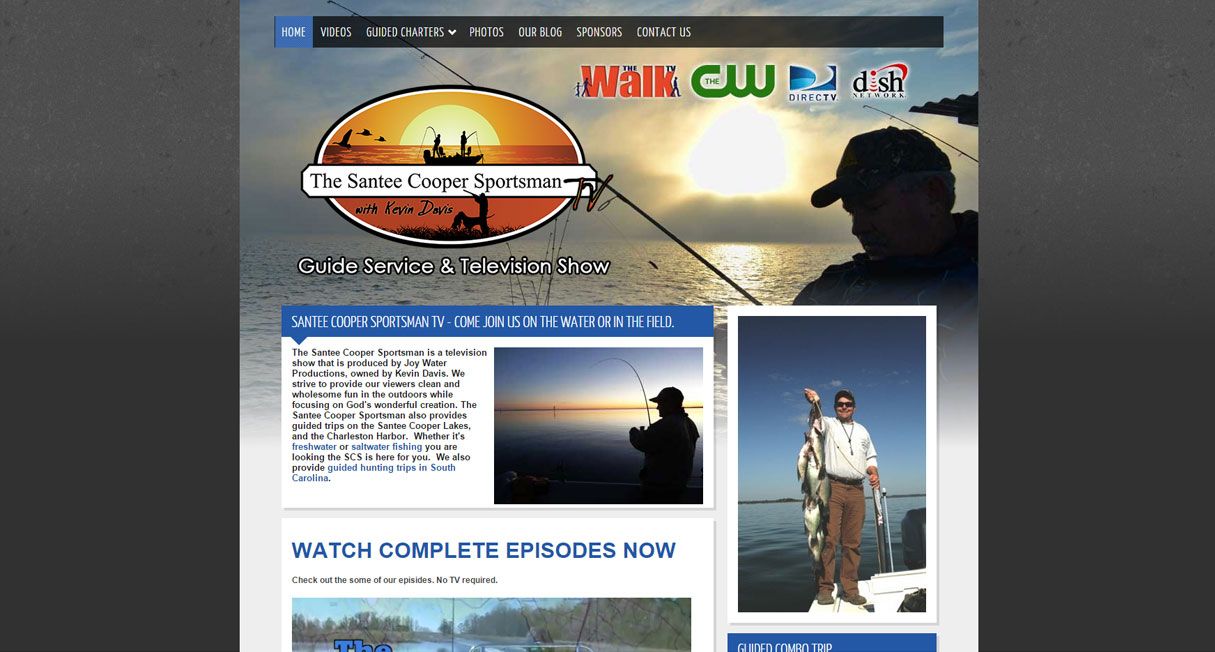 New Website for Local Fishing TV Show and Guide Service Launched