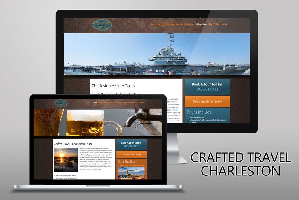 New Website For Crafted Travel Charleston